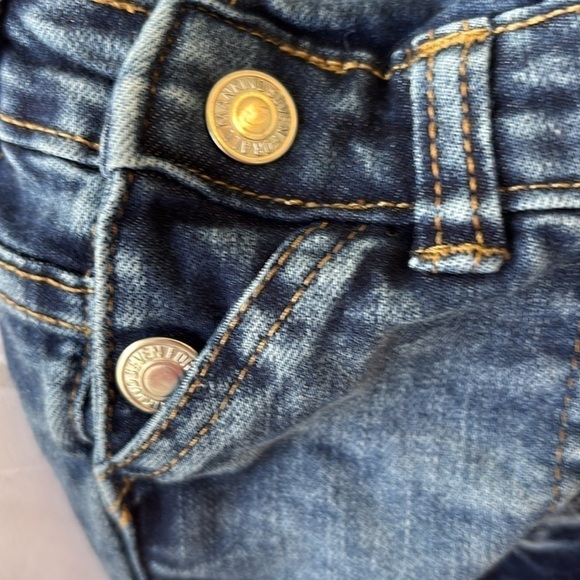 7 For All Mankind Infant Girls Denim Overall Dress Size 12M - Picture 12 of 12